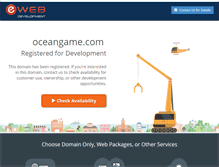 Tablet Screenshot of oceangame.com